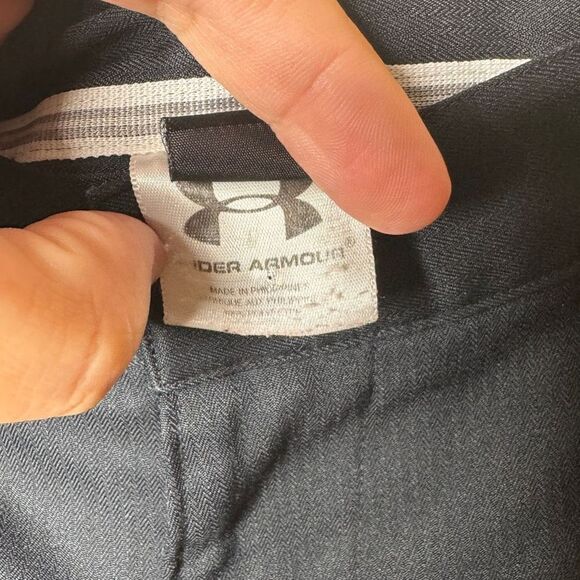 Under Armour Shorts Mens 36R Navy Blue Flat Front Performance Golf Gear - Picture 6 of 12